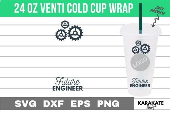 Future Engineer 24 Oz Venti Cup Wrap: Graphics for Crafts