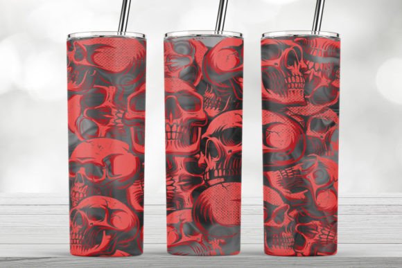 Halloween Skeleton Spooky Tumbler Wrap: Graphics for Crafts