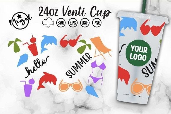 Hello Summer Cold Cup Graphics & Crafts