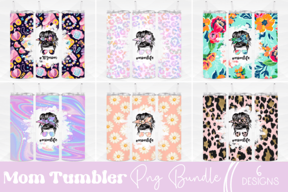 Mom Tumbler Wrap Graphics for Crafts & Local Branding
