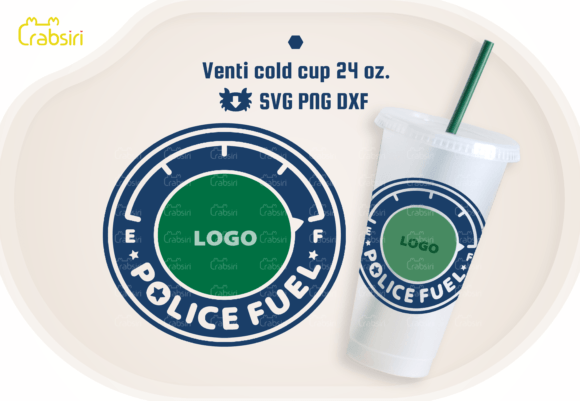 Police Fuel 24oz Cold Cup Graphics for Crafts
